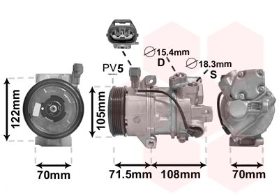 VAN WEZEL Kompressor,kliimaseade 2900K008